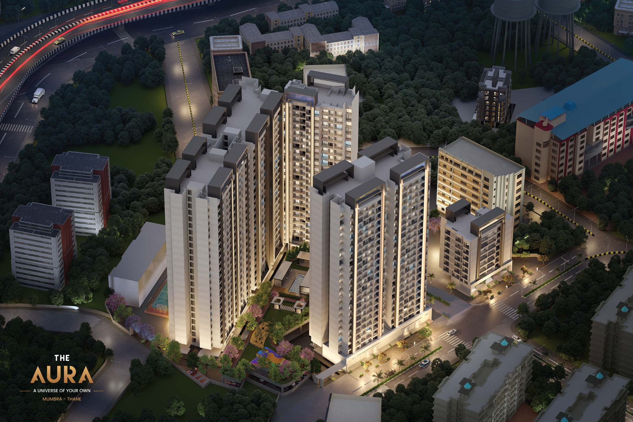 The Aura aerial — project brochure visualisation